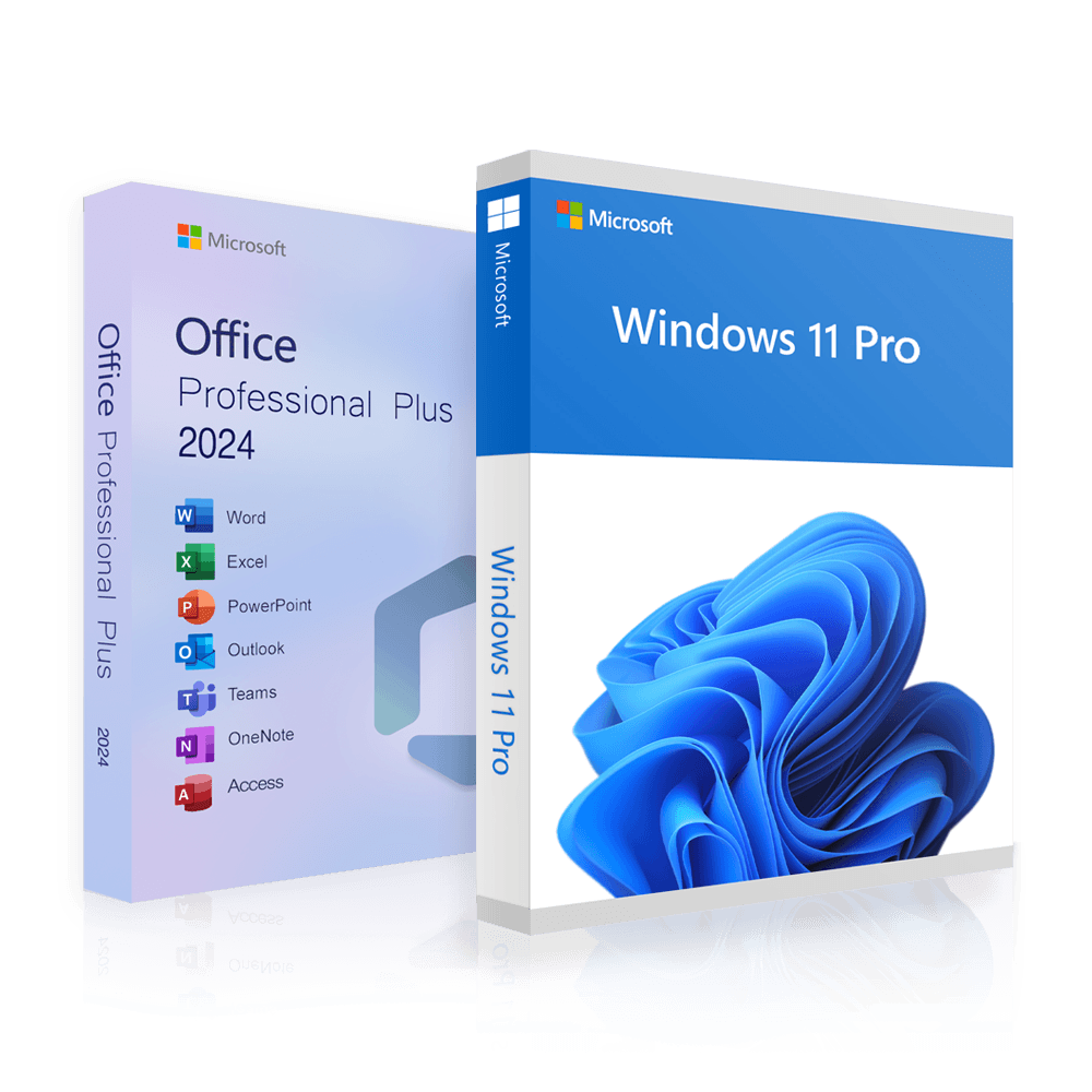 Office 2024 Professional Plus + Windows 11 Professional | Version complète | Licence pour 3 PC