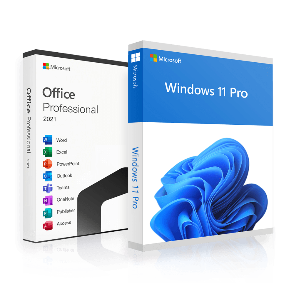 Office 2021 Professional + Windows 11 Professional | Pack | 2 pour 1