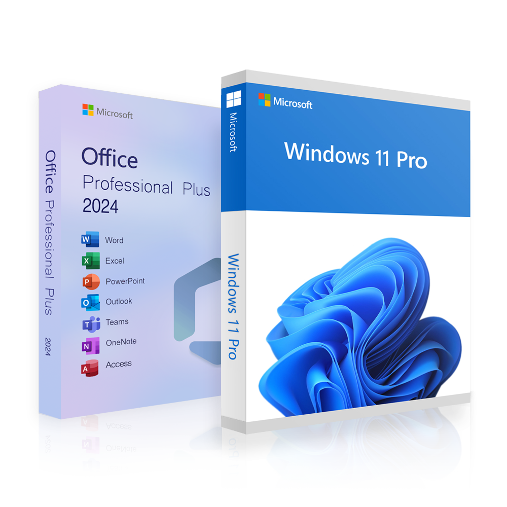 Office 2024 Professional Plus + Windows 11 Professional | Version complète | Licence pour 3 PC