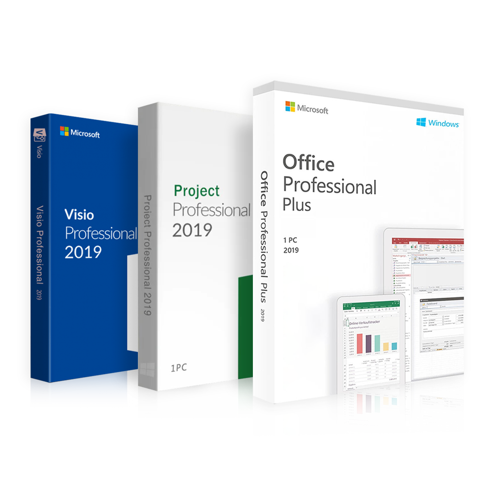 Office 2019 Professional + Project 2019 Professional + Visio 2019 Professional | Pack